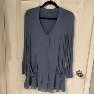LOGO Cardigan Tunic Top